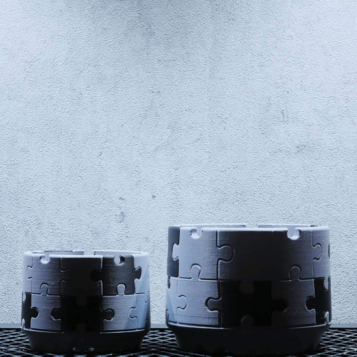 POT PUZZLE GREY LIMITED SIZE S 3.5号サイズ鉢 マットブラック × アーバングレー 商品画像11｜SOCIAL PLANT WORKS